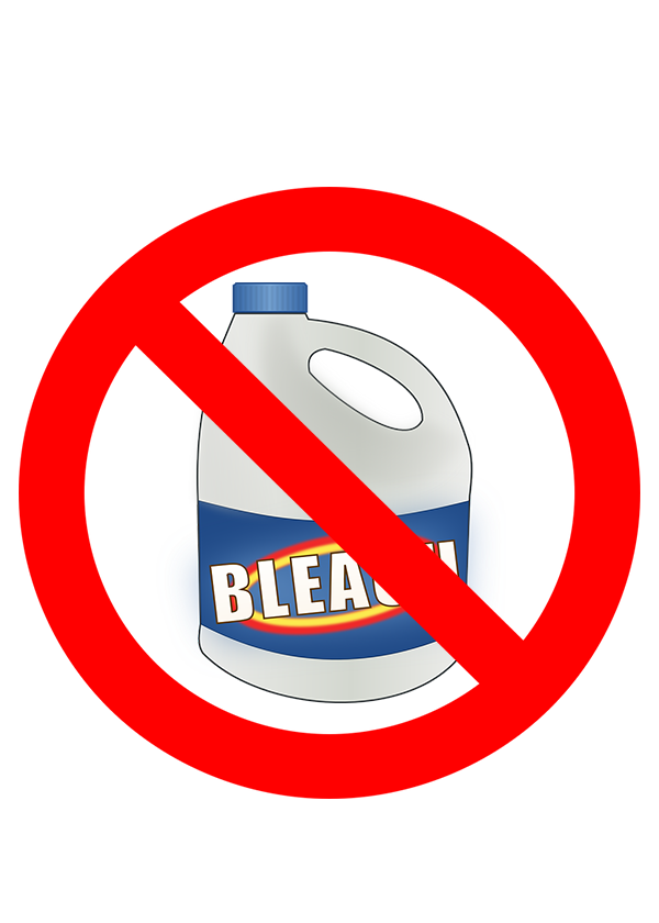 Do not clean mold with bleach